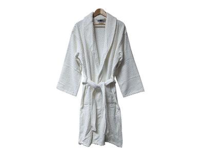 Terry Check Weave Bath Robe