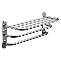 Bathroom Towel Shelves with Double Bar 