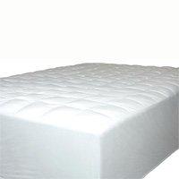 Supreme Collection - 4 Star Mattress Pad - Fitted Pad - Double 54"x75" - White