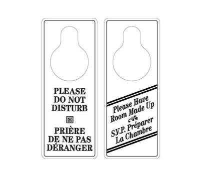"Please Do Not Disturb" Billingual Door Handle Sign - Standard & Custom