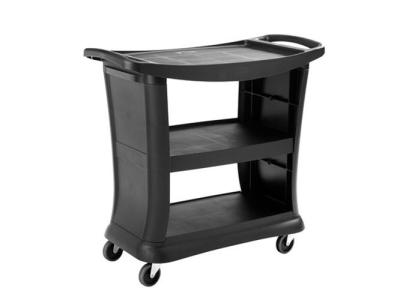 Rubbermaid EXECUTIVE SERIES SERVICE CART, 300 LB. CAPACITY, BLACK