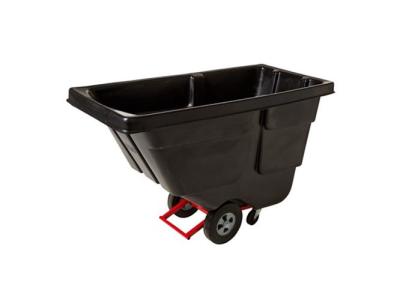 ROTOMOLDED TILT TRUCK, UTILITY DUTY, 1/2 CUBIC YARD, BLACK