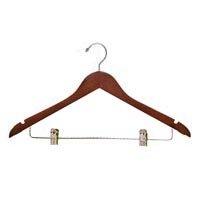 Ladies Coat Hangers - Standard Curved Top ( Cherry Finish ) Pack: 100/case