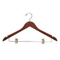Ladies Coat Hangers - Standard Curved Top ( Cherry Finish ) Pack: 100/case