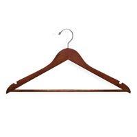 Men’s Coat Hangers - Standard Curved Top ( Cherry Finish ) Pack: 100/case