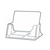 Business Card Holder - Clear 3-5/8" Wide