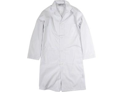 Mens Lab Coat with Button Closure and Three Pockets