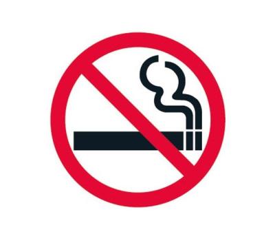 4" No Smoking Stickers ( Min Order 12 pcs )