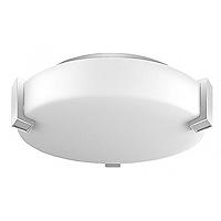 Ceiling Light with Frosted Acrylic and Satin Nickel Finish  12"