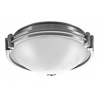 Frosted Glass and Brushed Nickel Ceiling Light 