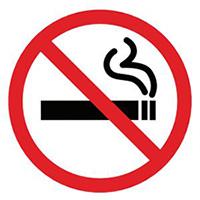 No Smoking Sticker - 4"