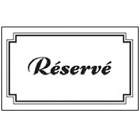 "Reserved" Sign Tent 5"x3" - French