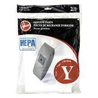 Pleated HEPA Y Vacuum Bag for Hoover Vacuum Model CH53005 TaskVac (2pack)