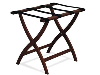 Deluxe Series Dark Finish Wood Luggage Rack