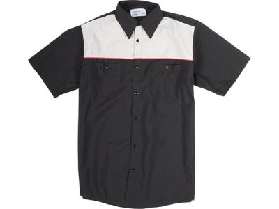 Short Sleeve Two Toned Work Shirt