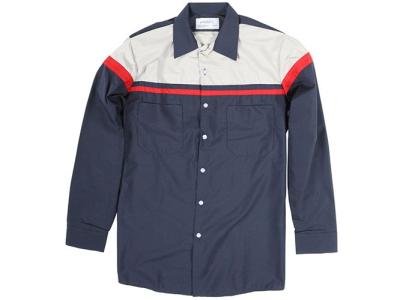 Two Toned Long Sleeve Work Shirt 