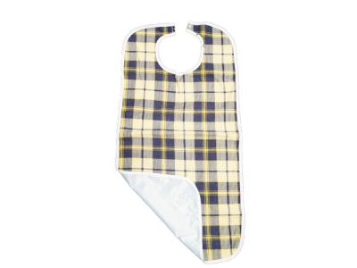 Flannel Barrier Bibs with Snap Closure