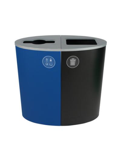 SPECTRUM - Double - Mixed Recyclables-Waste - Mixed-Full - Blue-Black