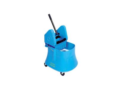 40 Quart Blue Mop Bucket with Press Down Wringer 