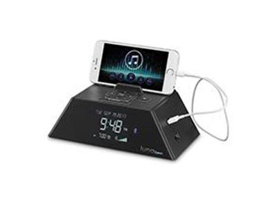 Conair Compact Alarm Clock Radio with USB Charging Port