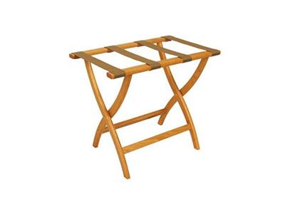 Light Finish Wood Luggage Rack – Deluxe Series
