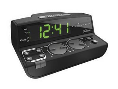 Sunbeam Alarm Clock Radio with FM Radio & Aux Jack