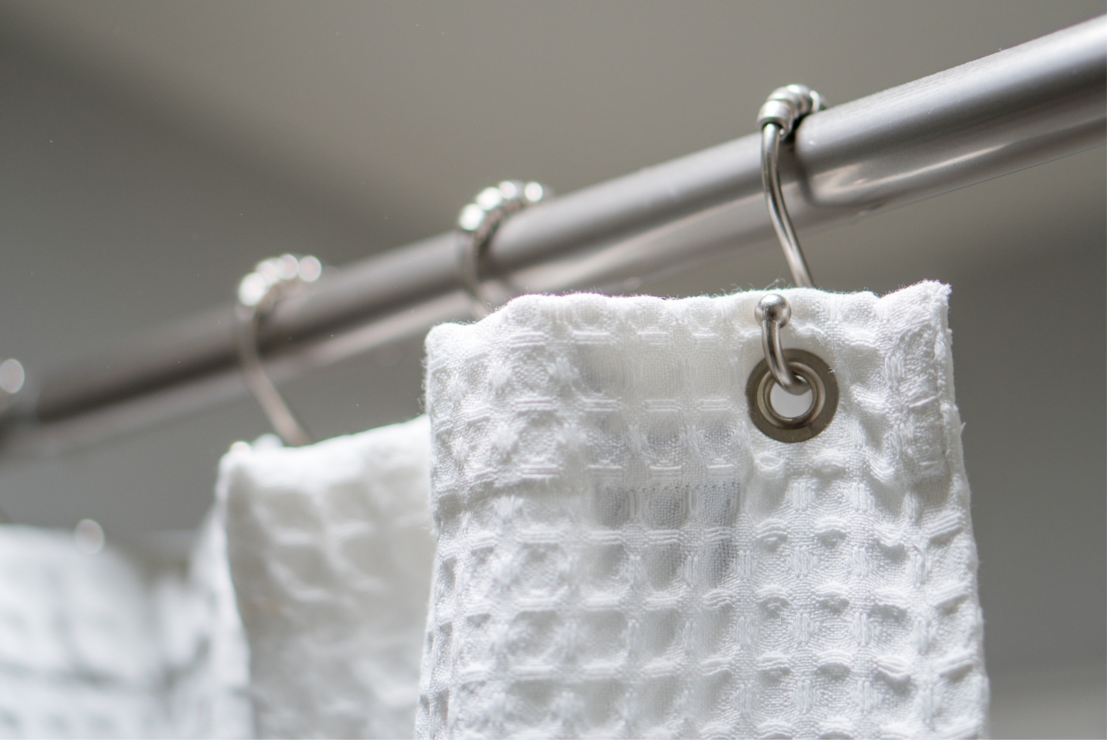 shower curtain care as part of bathroom routine