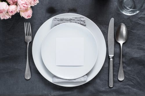 Informal Dinner Table Setup
