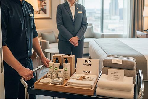Hotel Housekeeping Staff Handle Special Requests