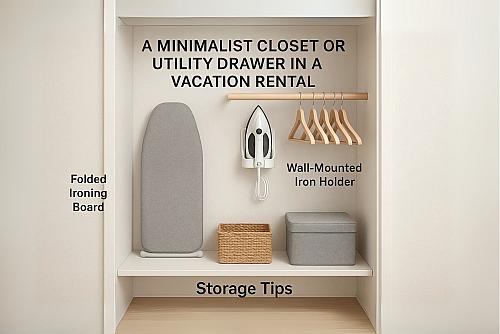 Compact iron for guest rooms