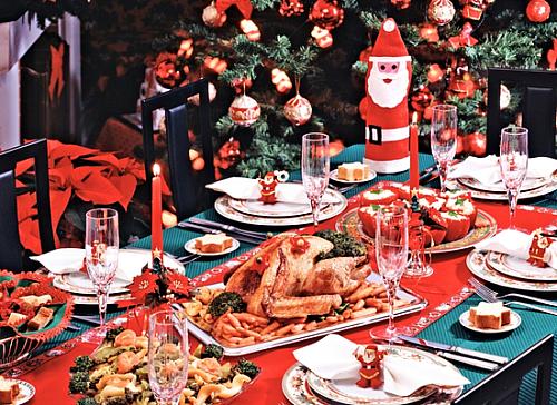 Traditional Christmas Table Theme