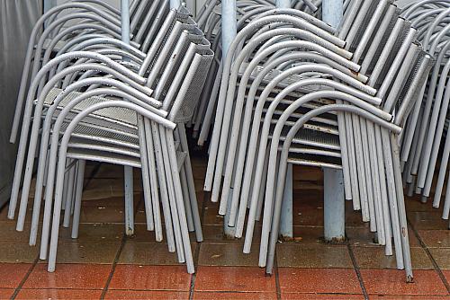 Metal Stacking Chairs