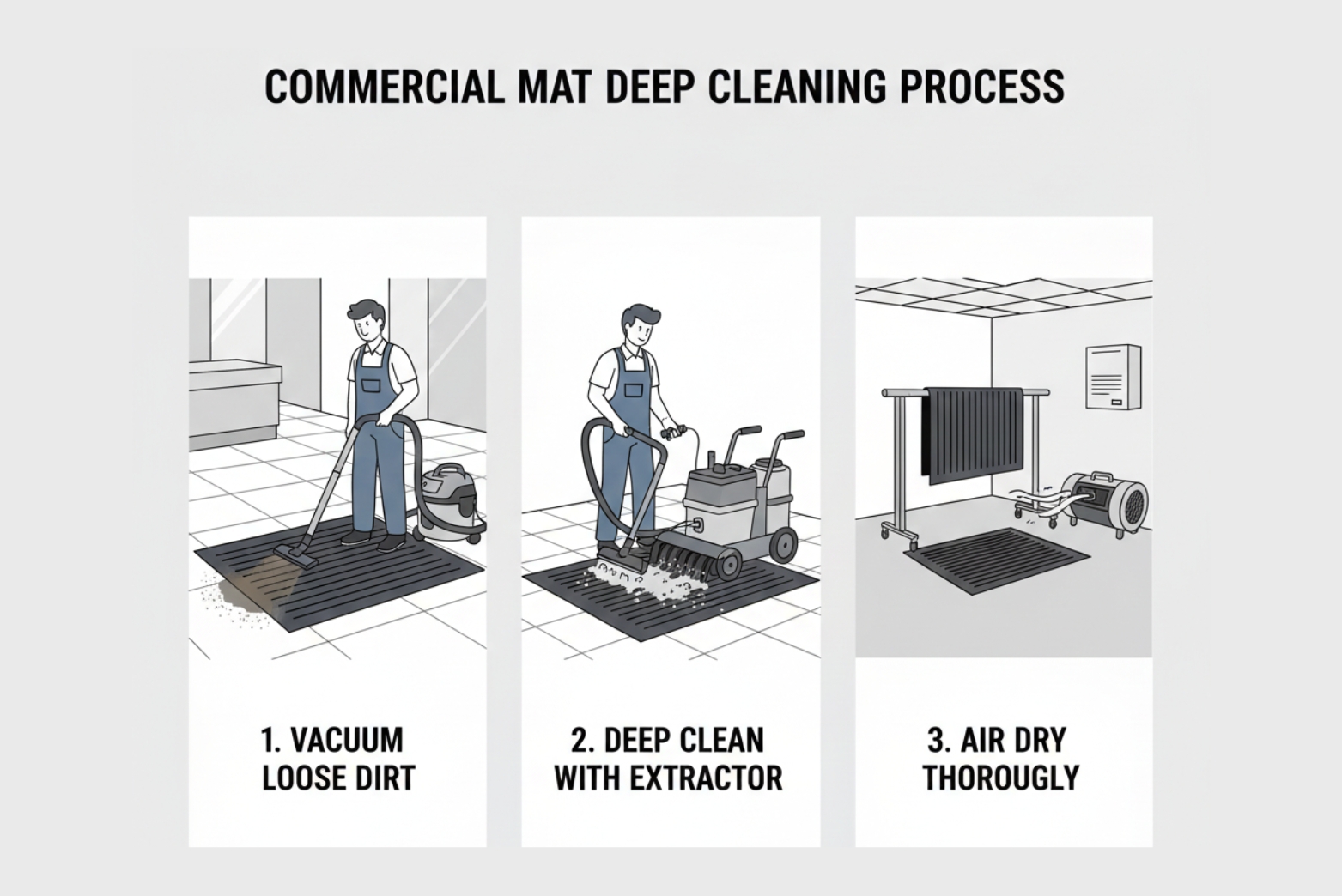 How to Clean Entrance Matting Step by Step