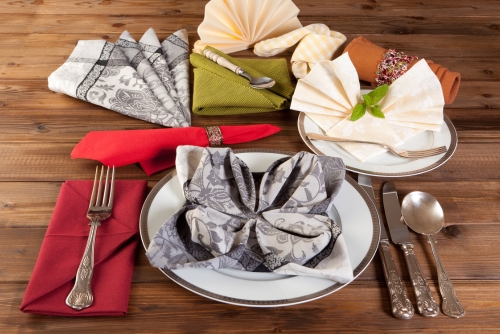 Napkin folding ideas for Valentines Day