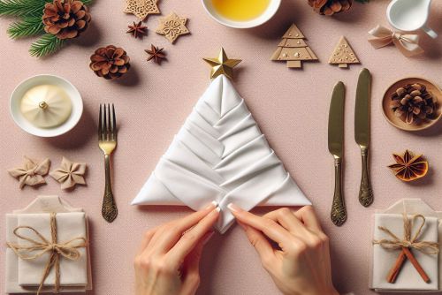 Napkin Folds for Christmas